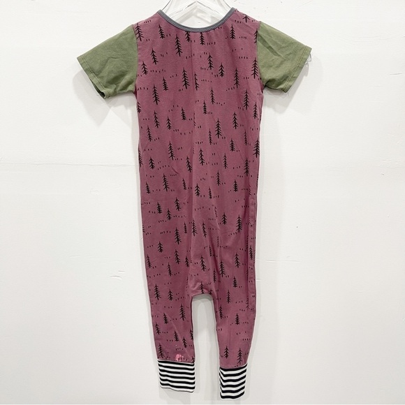 Rags Printed Short Sleeve Romper One-Piece Size 3/4 - Picture 2 of 6